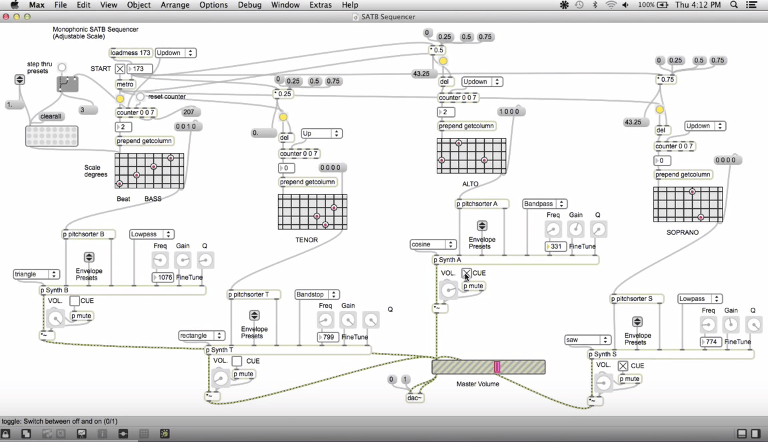 Simple SATB Sequencer